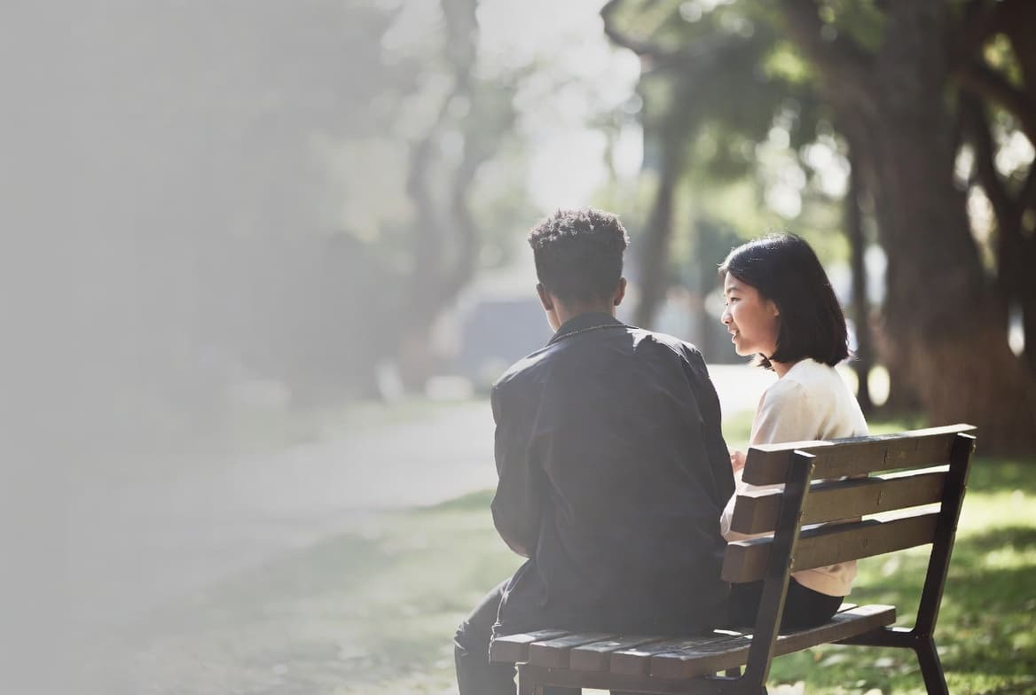 Young person working towards goals with mentor support